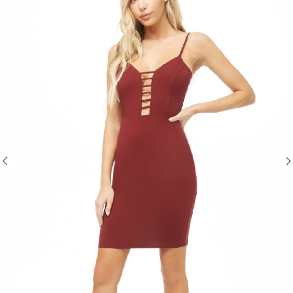 Plunging Ladder dress